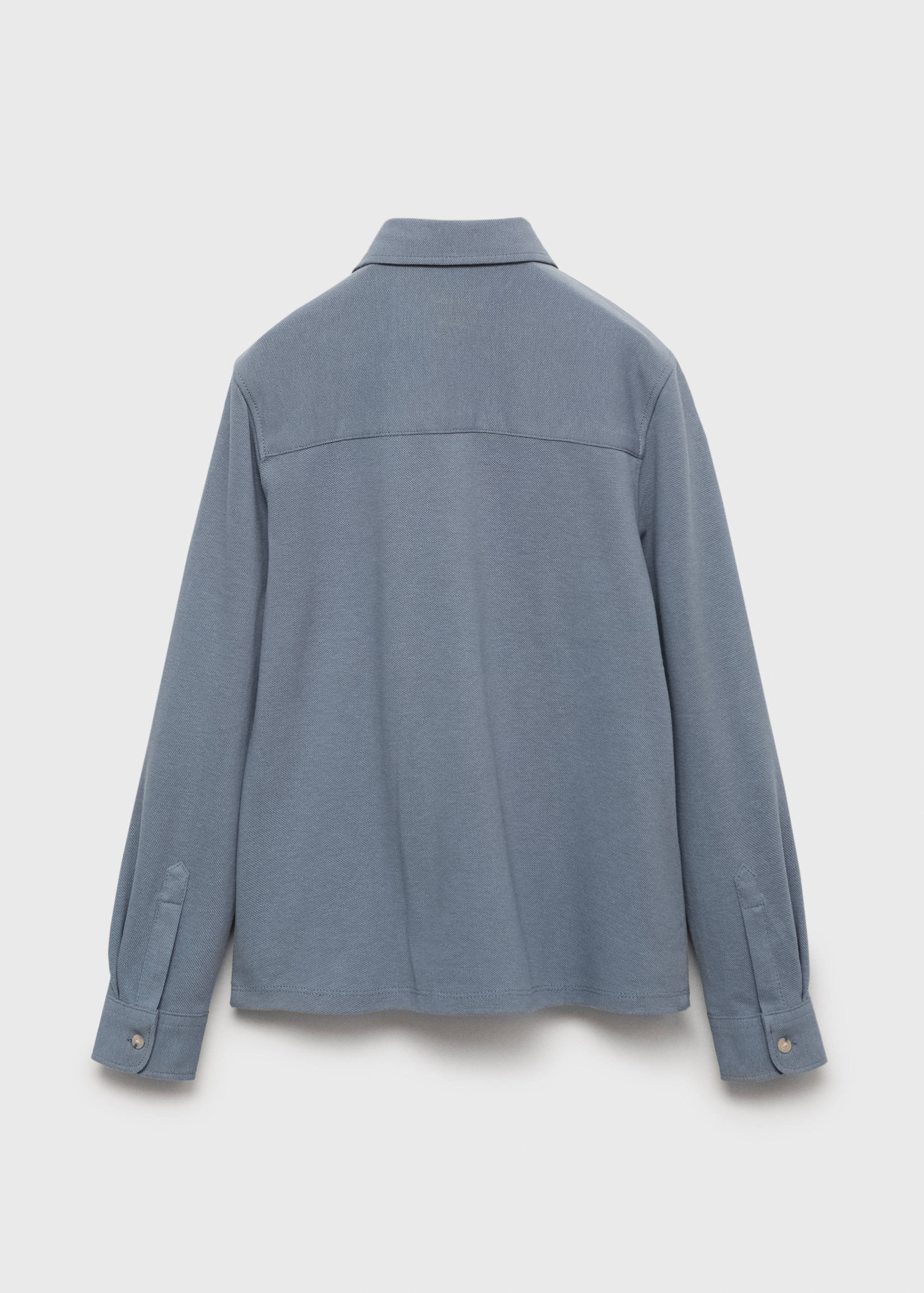 Cotton knit shirt - Reverse of the article