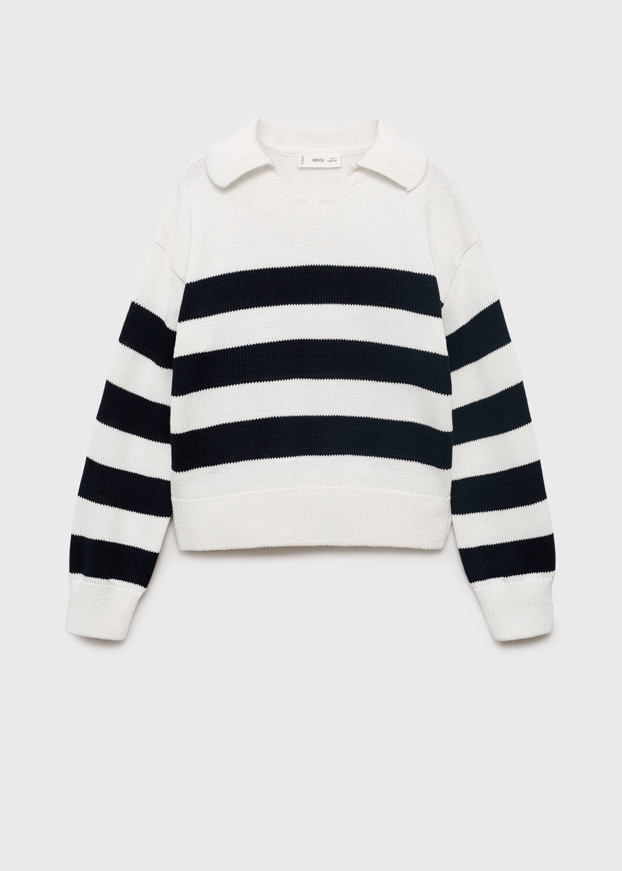 Knitted polo-neck sweater - Article without model