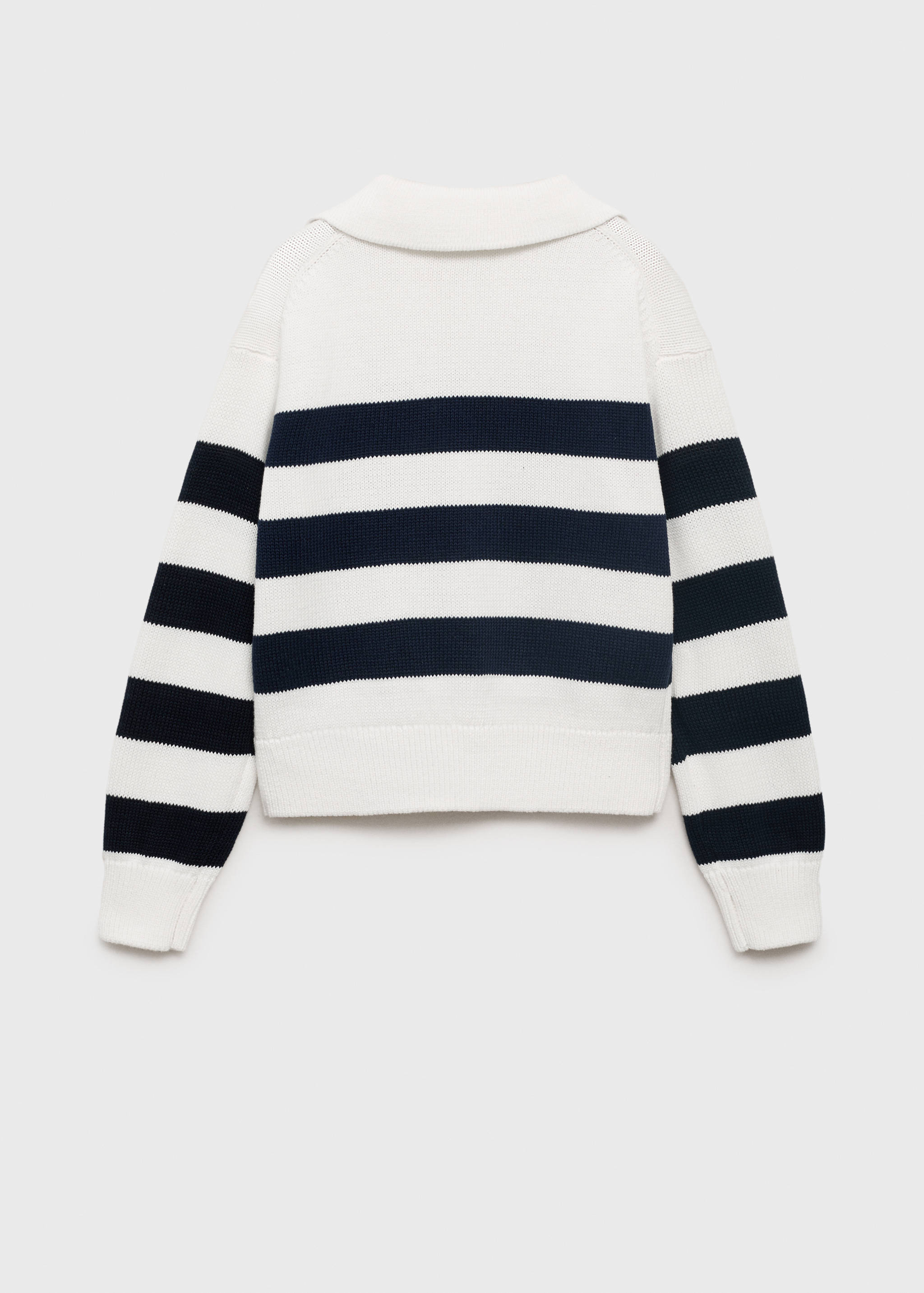 Knitted polo-neck sweater - Reverse of the article