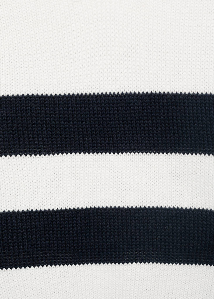 Knitted polo-neck sweater — Off White