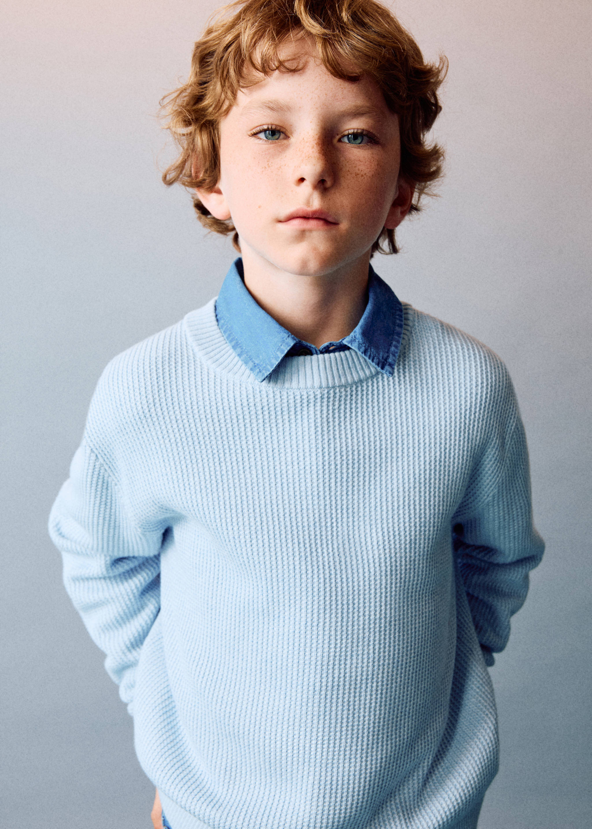 Knitted cotton sweater - Details of the article 5