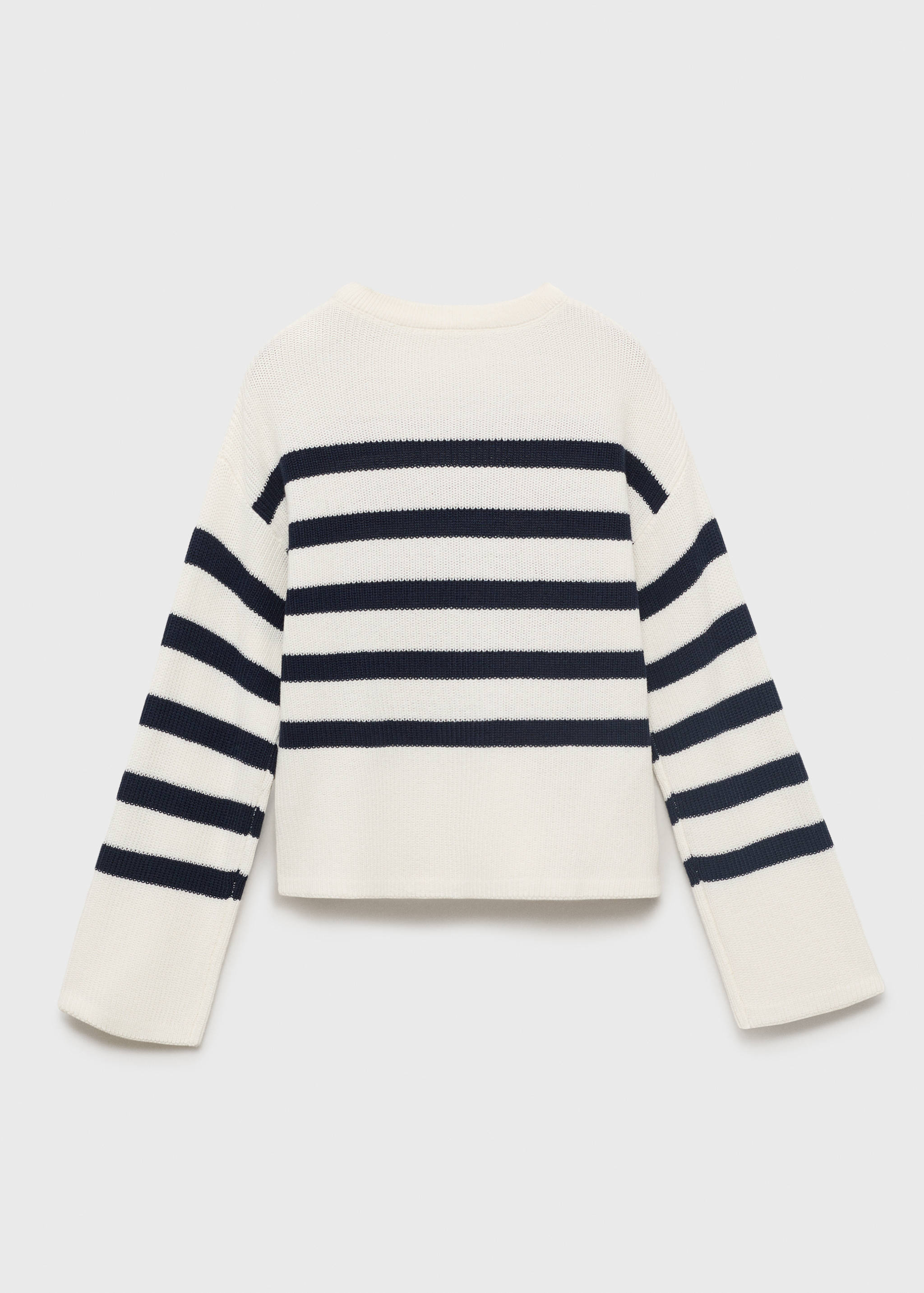 Knit striped sweater - Reverse of the article
