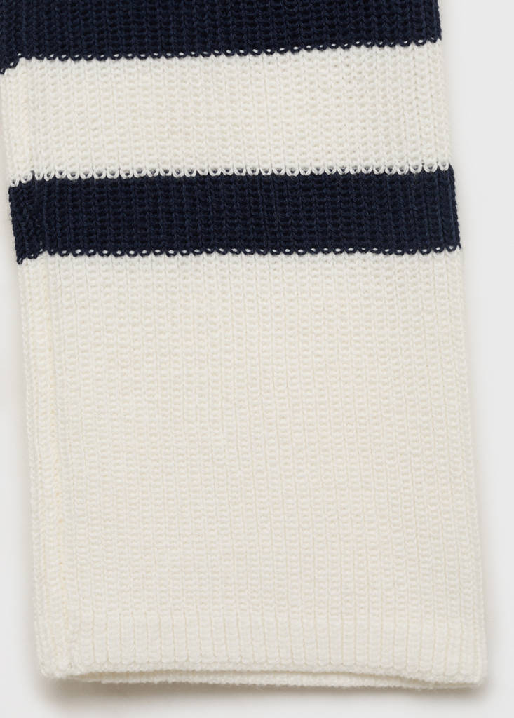 Knit striped sweater — Off White