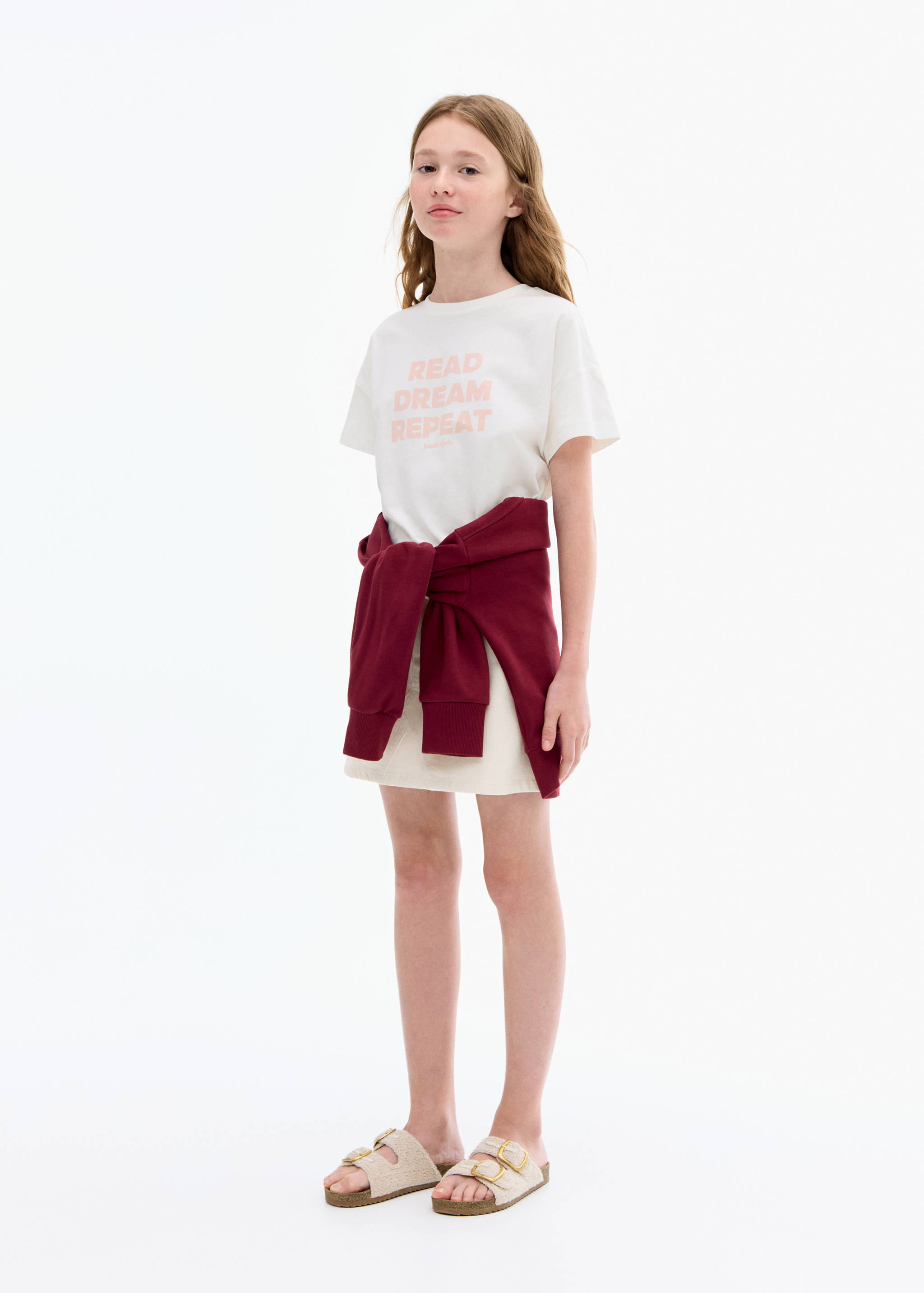 Kortärmad tryckt t-shirt - Allmän bild