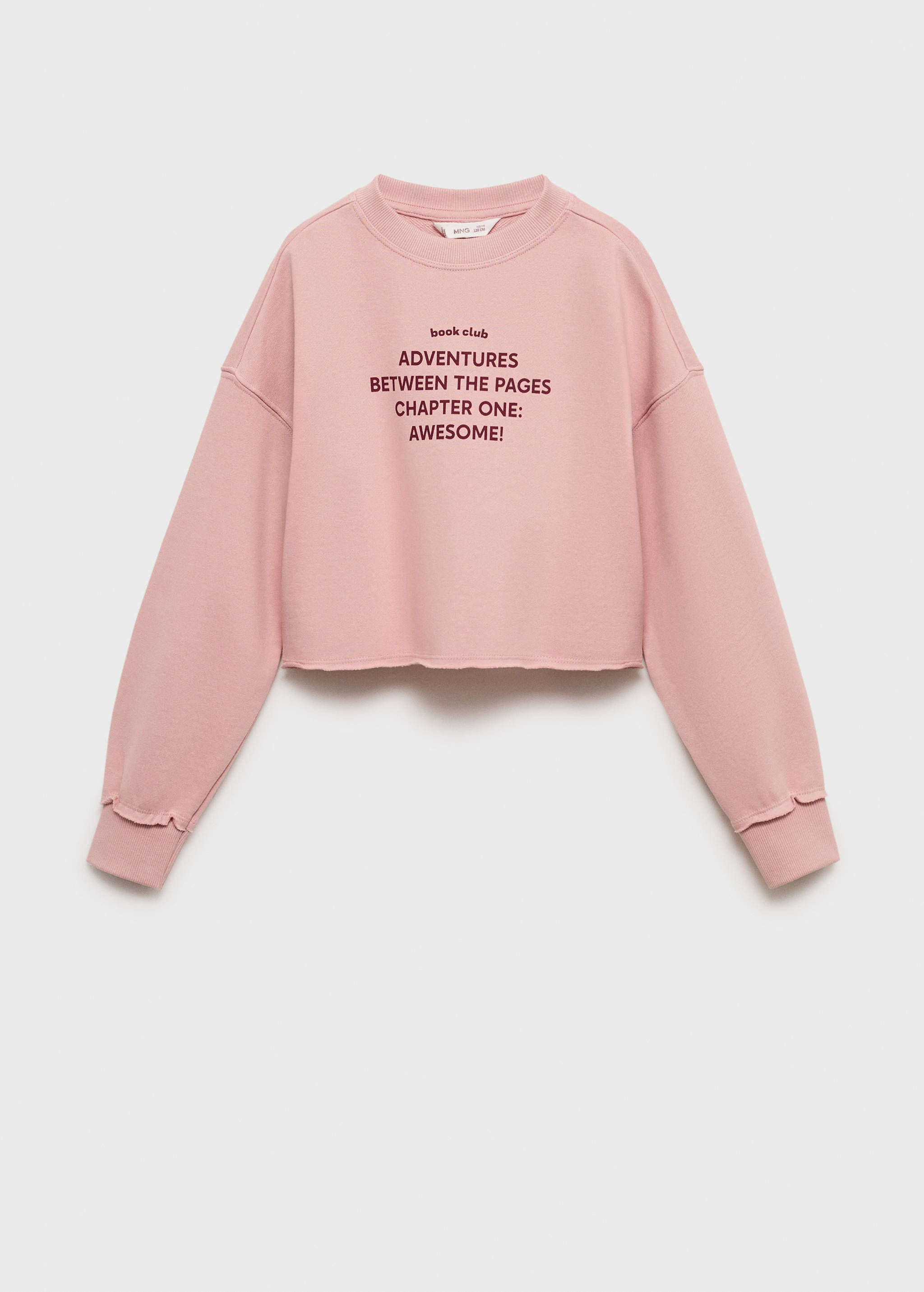 Printed message sweatshirt - Article without model