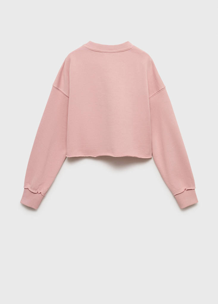 Printed message sweatshirt — Pink