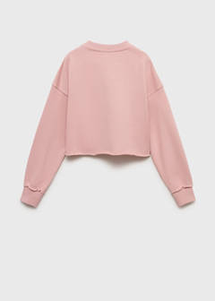 Printed message sweatshirt — Pink 6