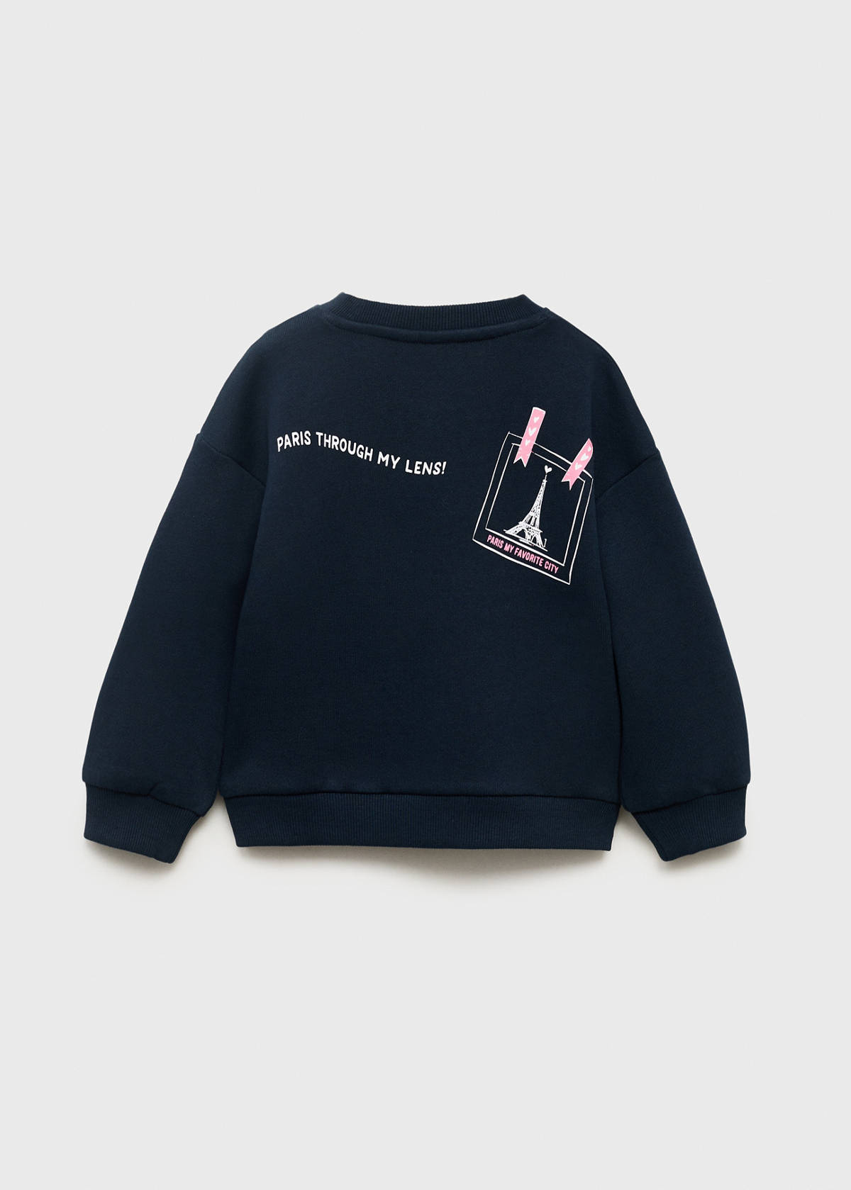 Embroidered drawing sweatshirt — Navy