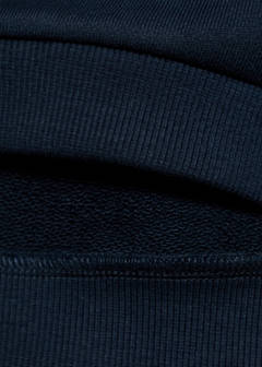 Embroidered drawing sweatshirt — Navy 7