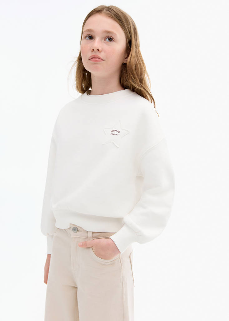 Sweatshirt with embroidered star — Off White
