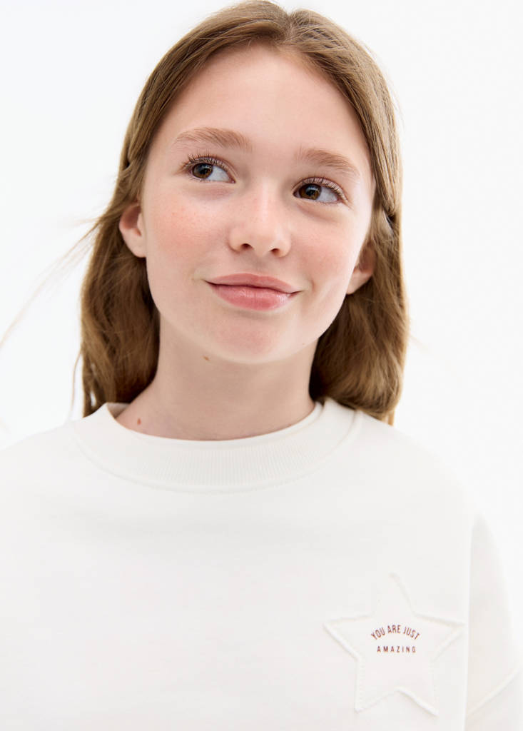 Sweatshirt with embroidered star — Off White