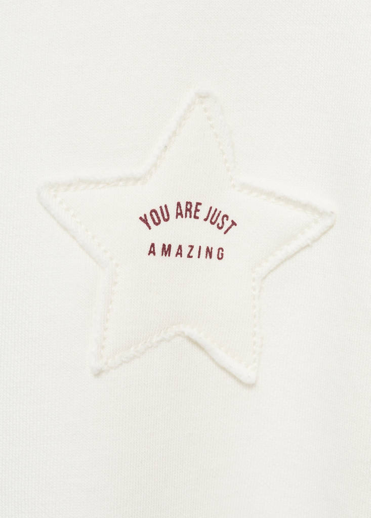 Sweatshirt with embroidered star — Off White