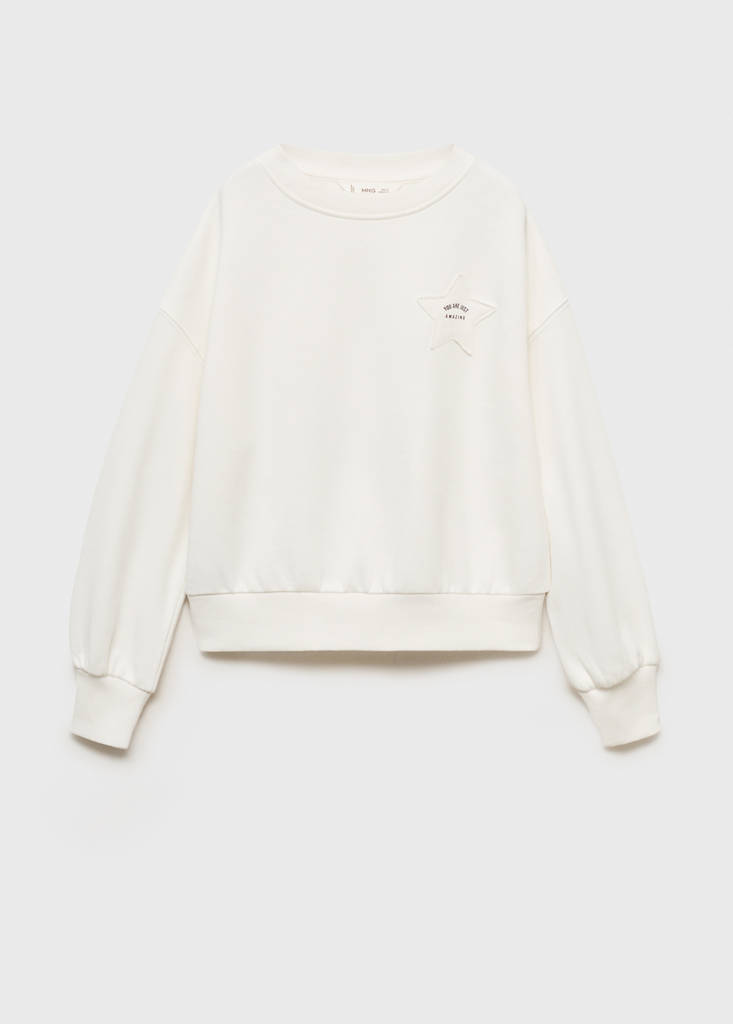 Sweatshirt with embroidered star — Off White