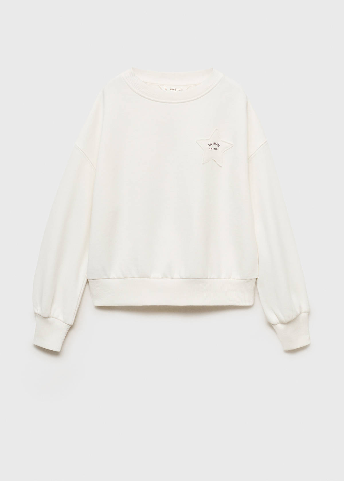 Sweatshirt with embroidered star — Off White