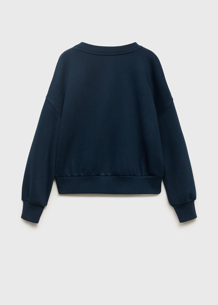 Sweatshirt with embroidered star — Navy