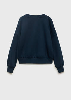 Sweatshirt with embroidered star — Navy 3