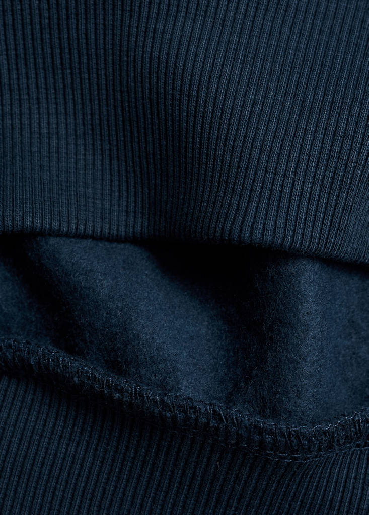 Sweatshirt with embroidered star — Navy