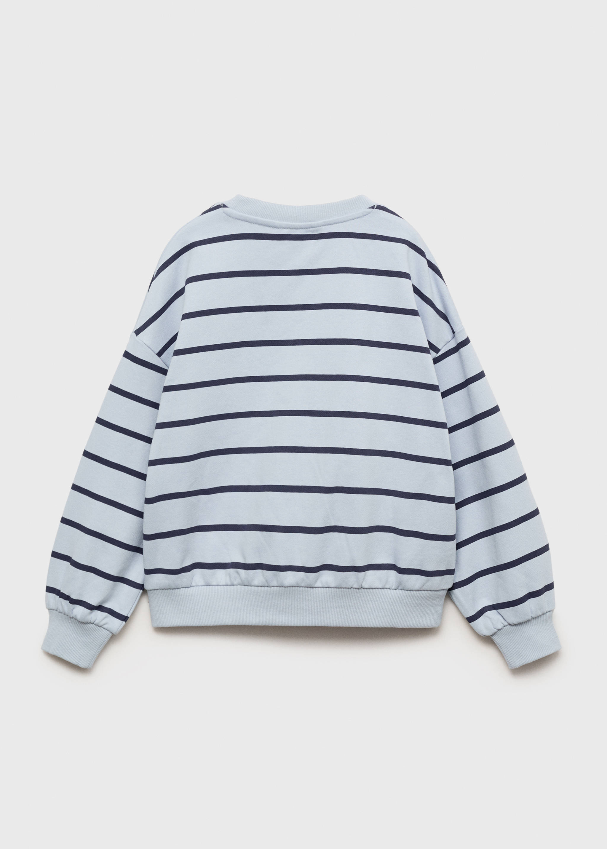 Sweat-shirt brodé rayures - Verso de l’article