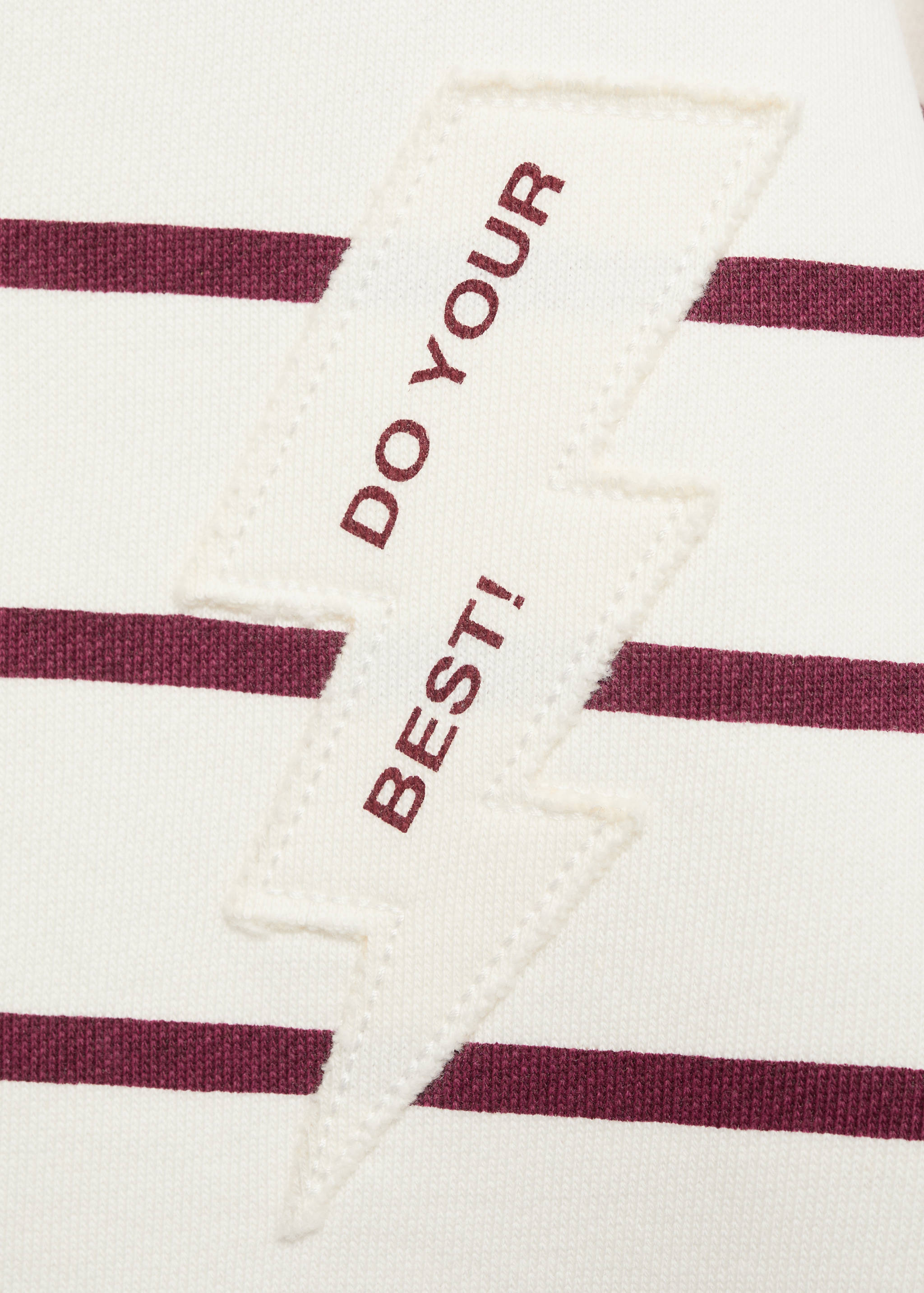 Sweat-shirt brodé rayures - Détail de l'article 0