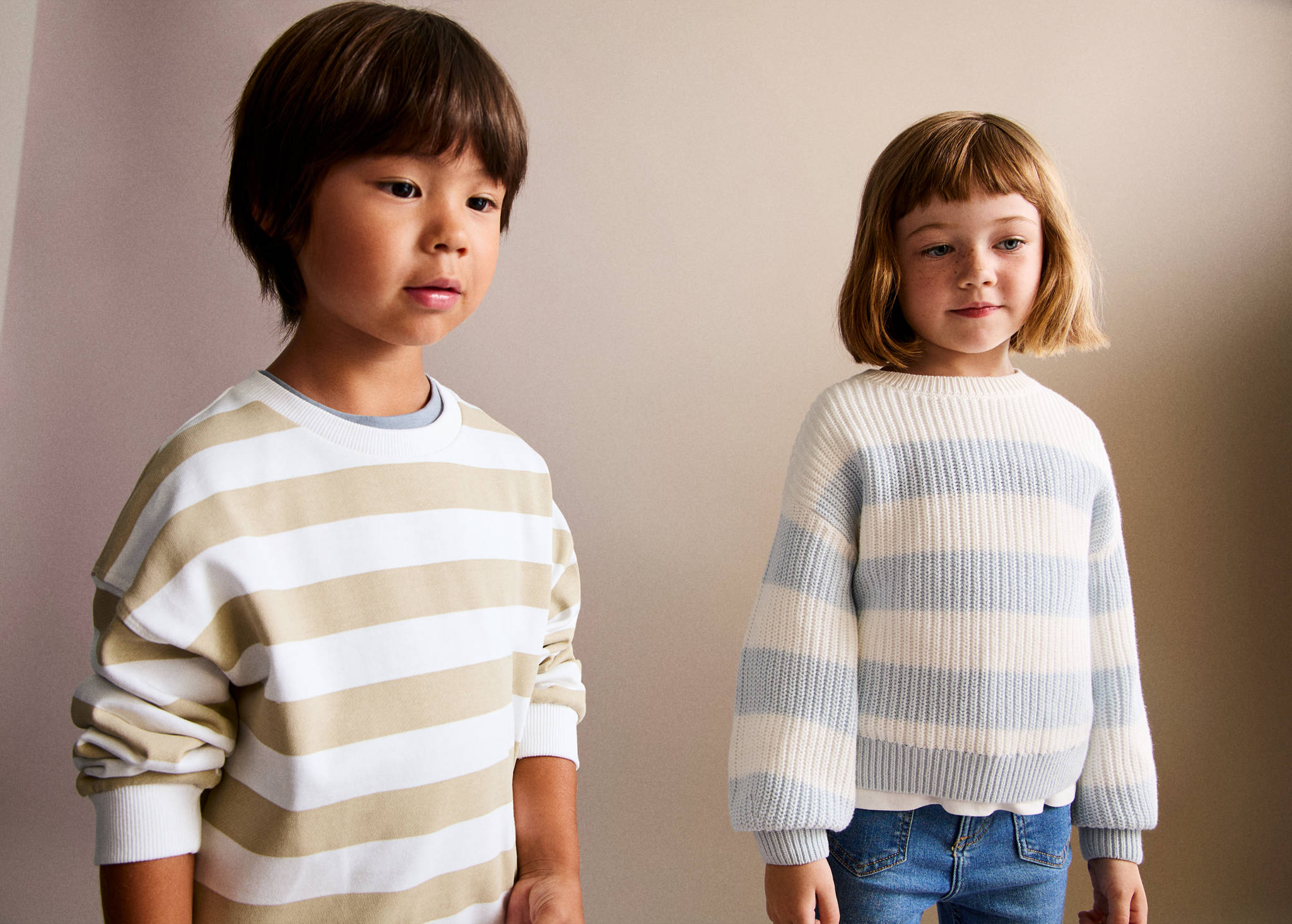 Striped cotton-blend sweatshirt - General plane