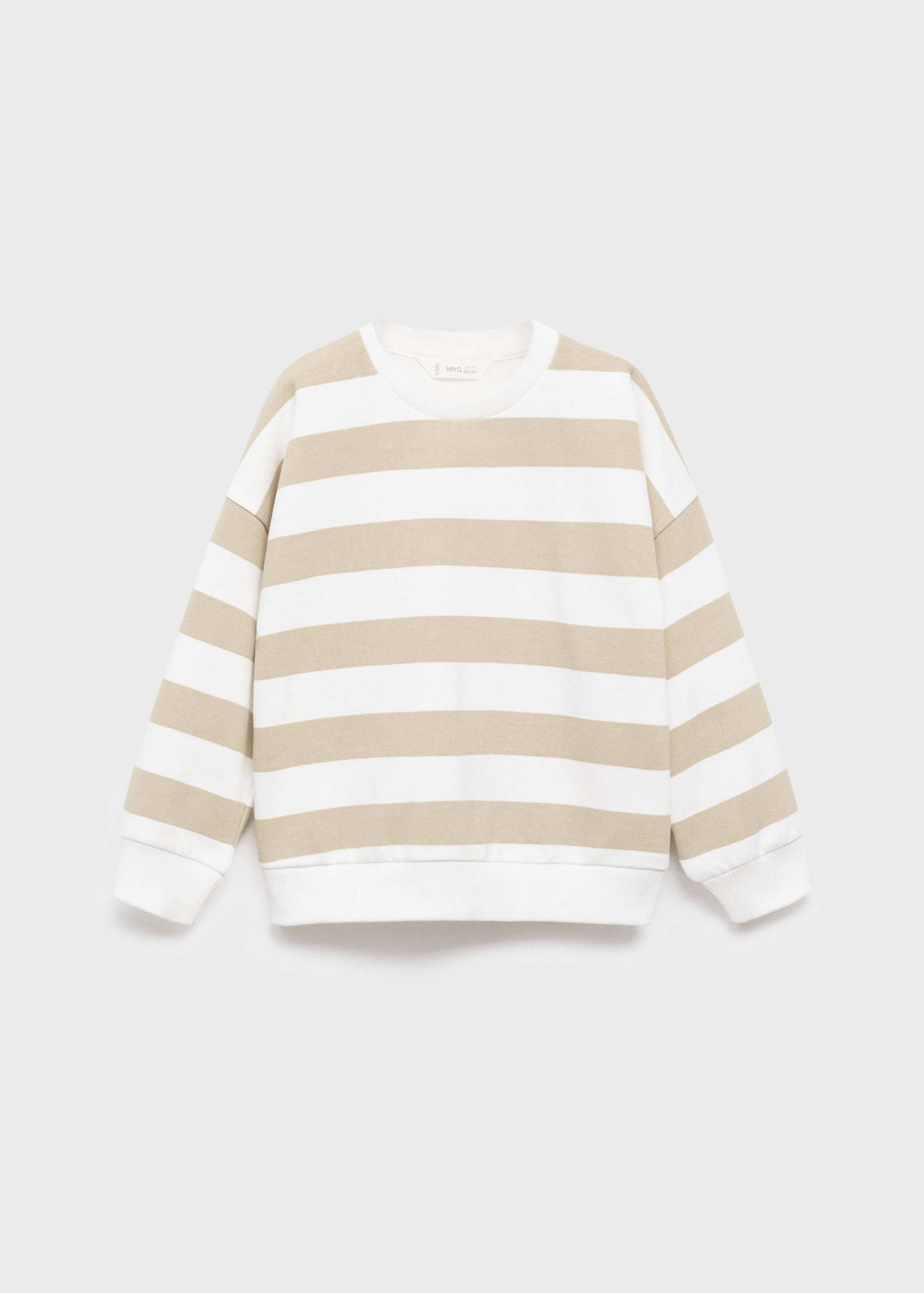 Striped cotton-blend sweatshirt - Article without model