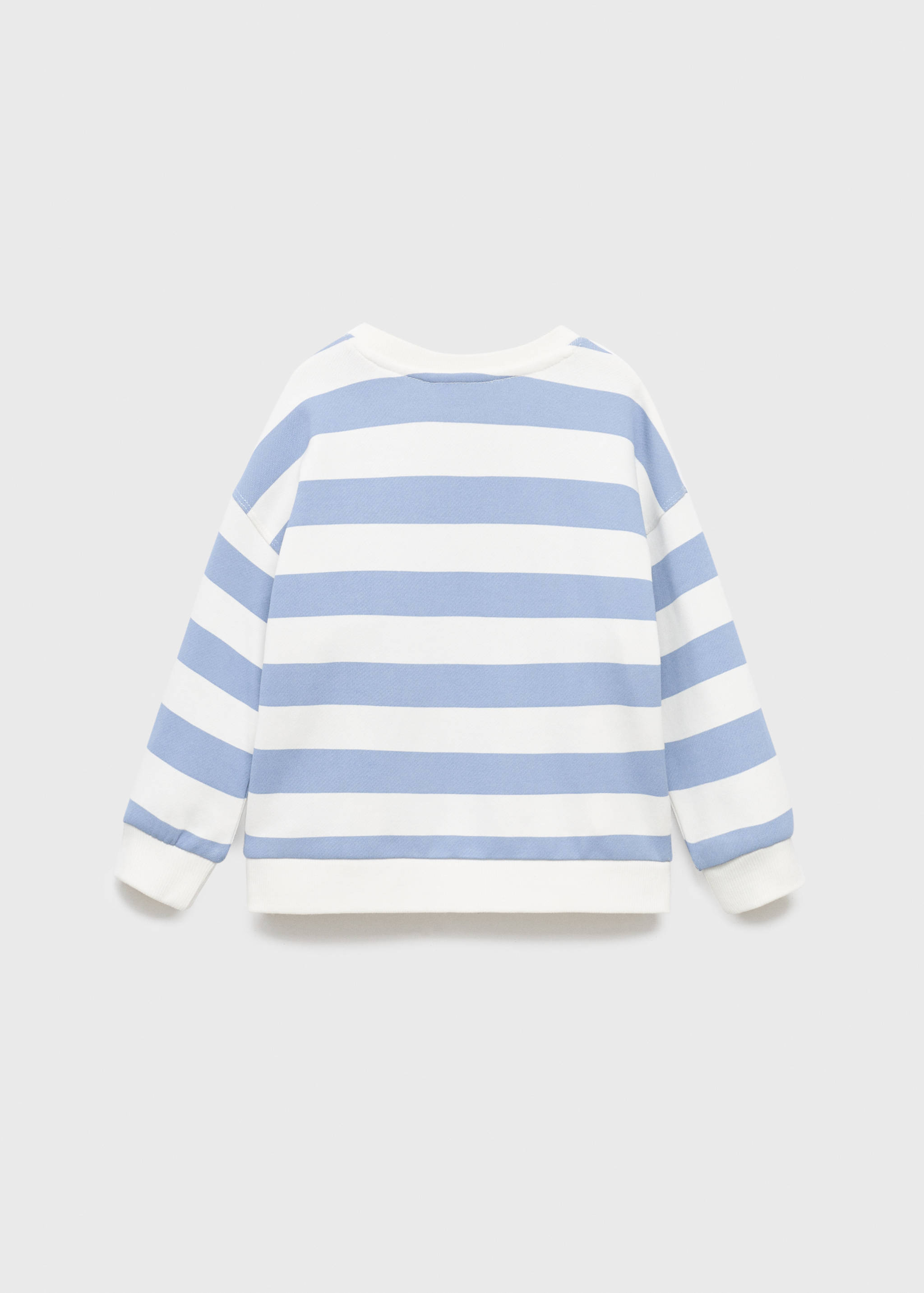 Striped cotton-blend sweatshirt - Reverse of the article