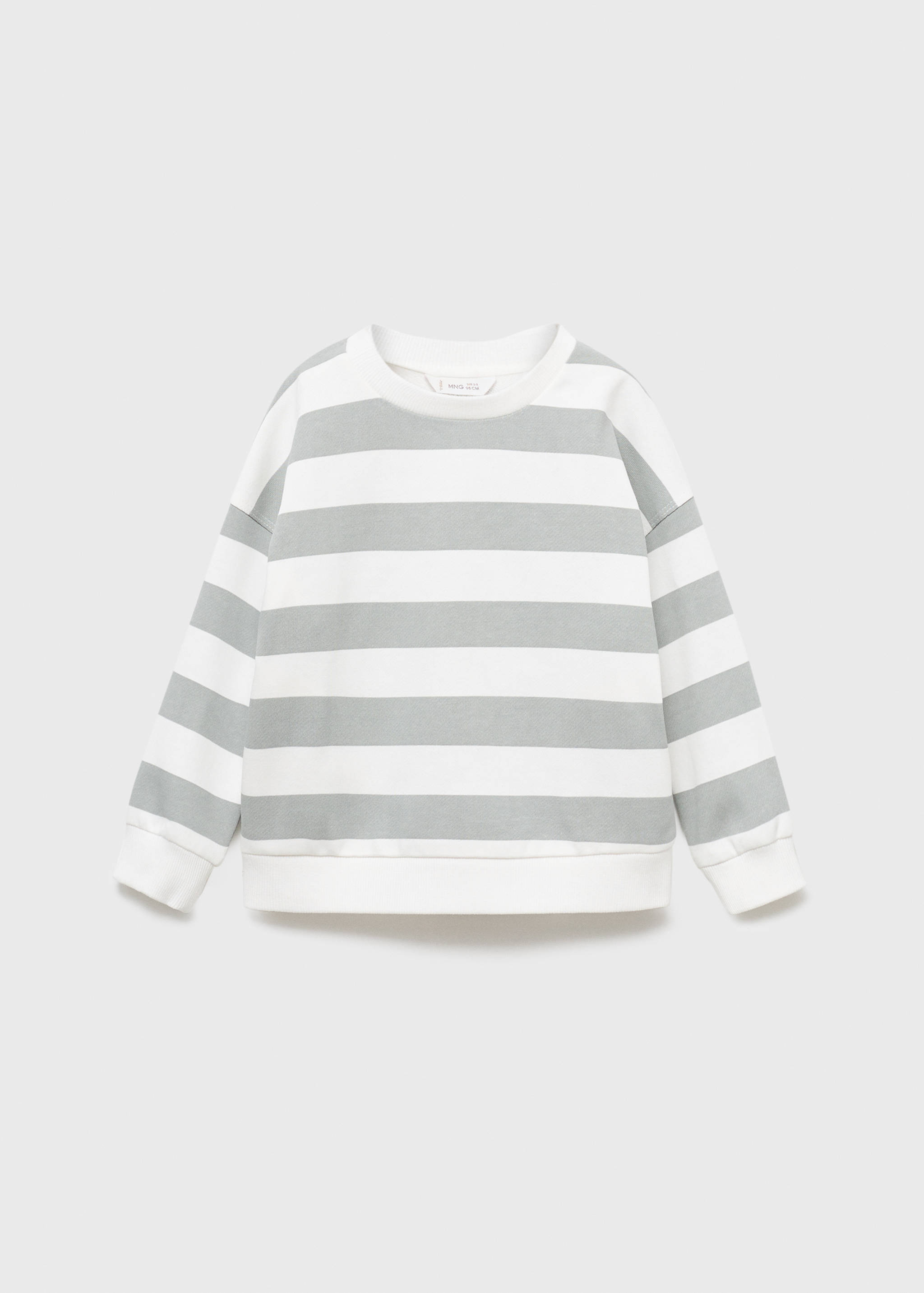 Striped cotton-blend sweatshirt - Article without model