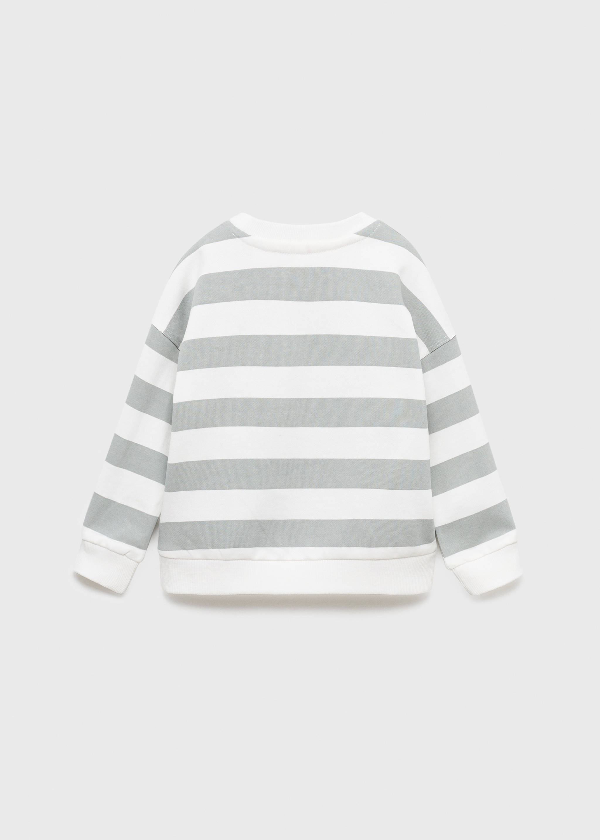 Striped cotton-blend sweatshirt - Reverse of the article
