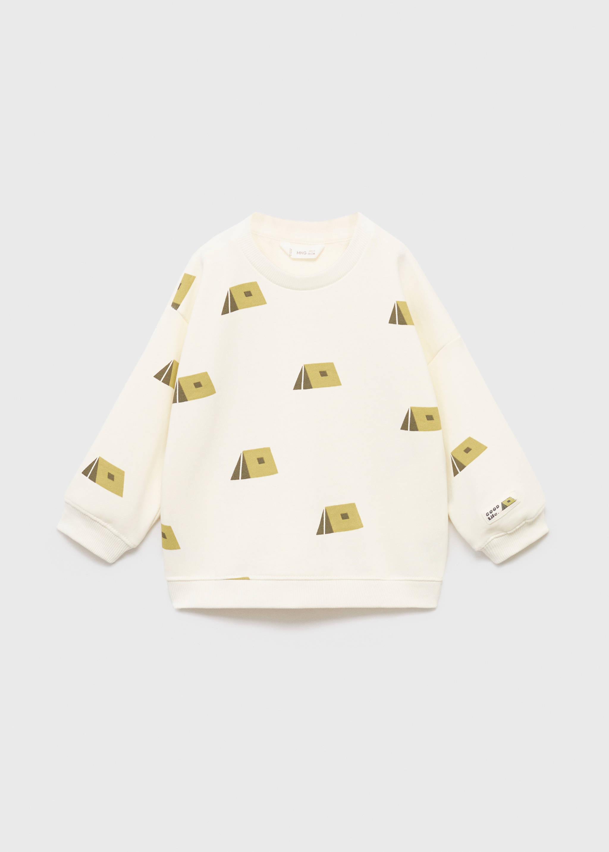 Printed cotton sweatshirt - Article without model