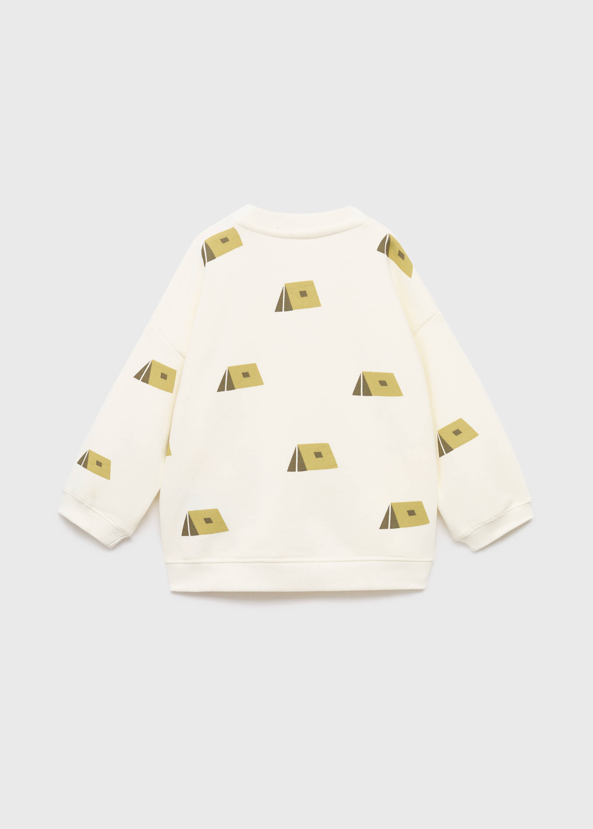 Printed cotton sweatshirt - Reverse of the article