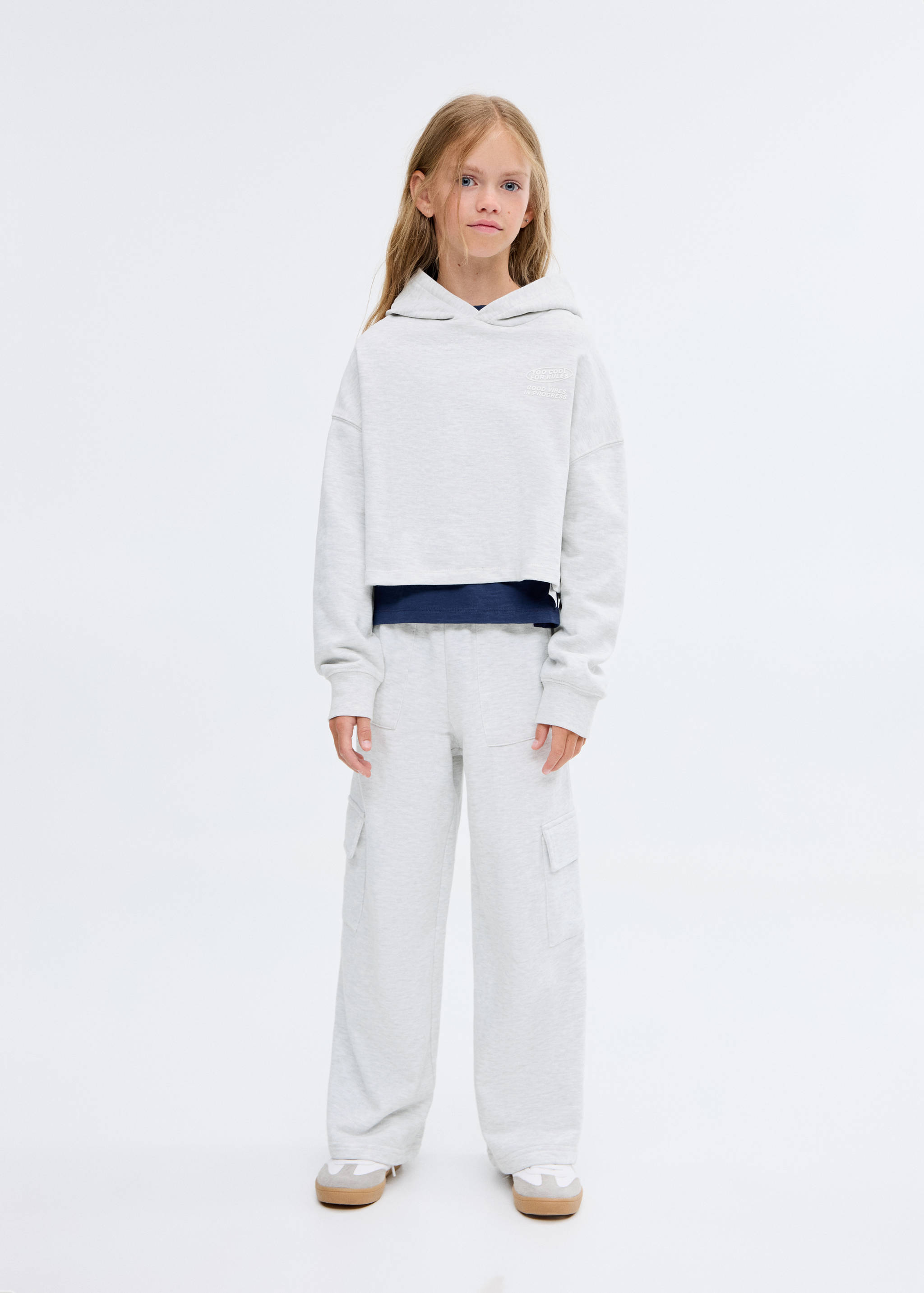 Sweat-shirt imprimé capuche - Plan général