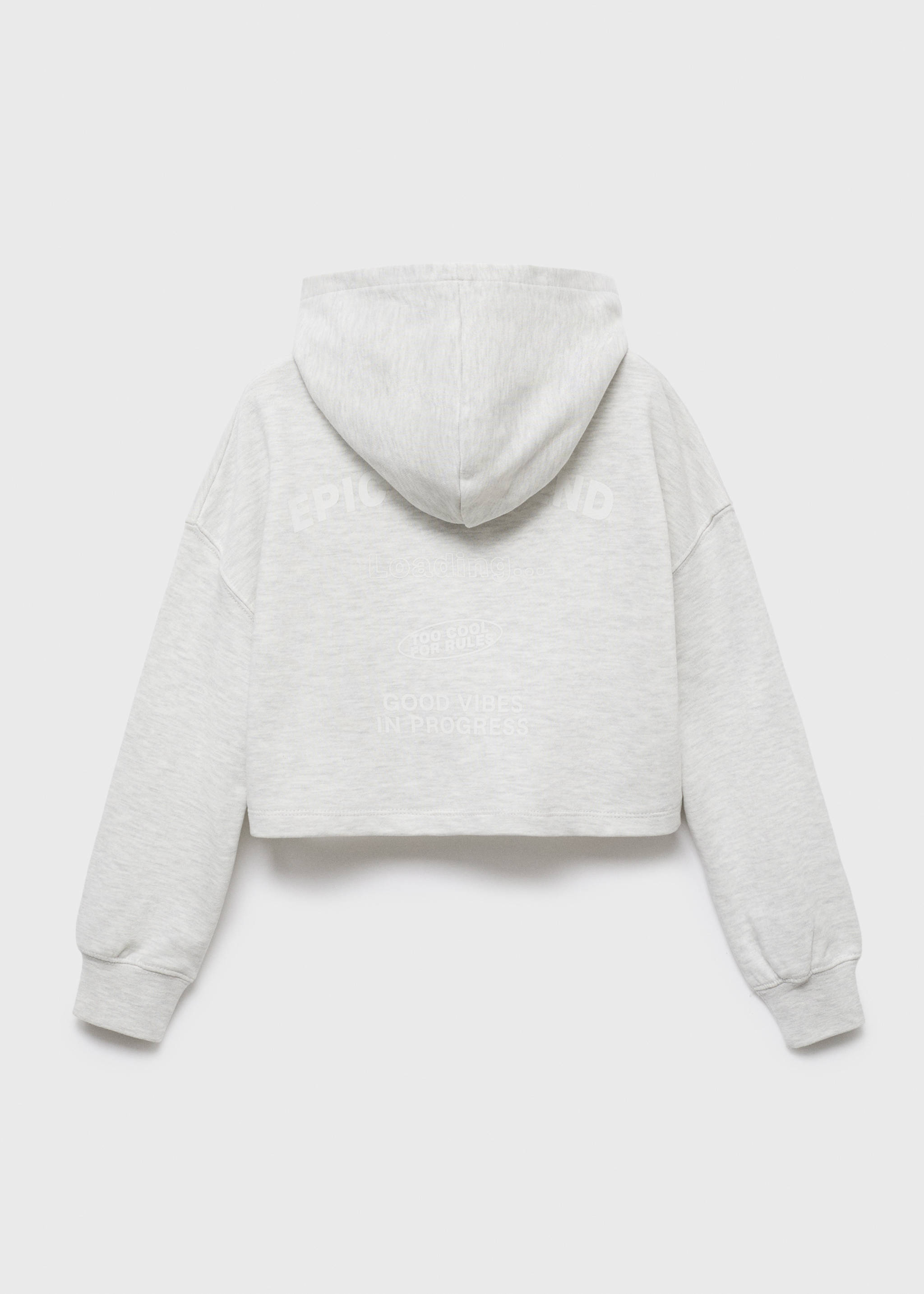 Sweat-shirt imprimé capuche - Verso de l’article