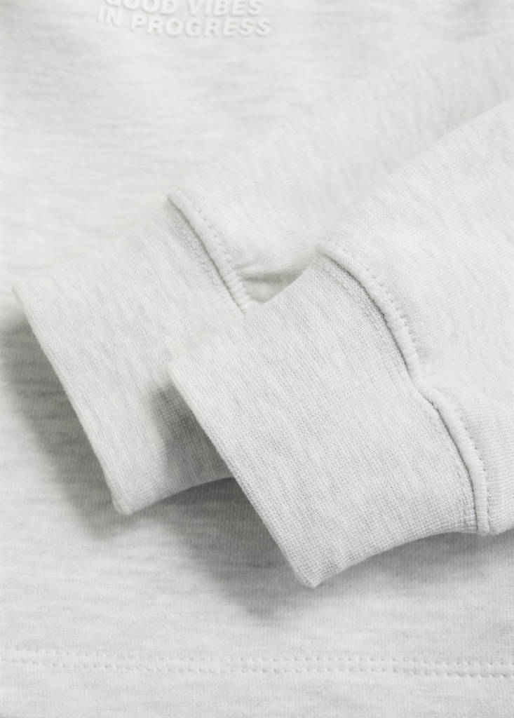 Printed hoodie — Light Heather Grey