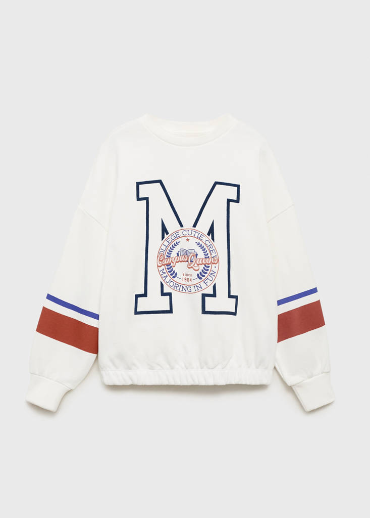 Printed cotton sweatshirt — Off White