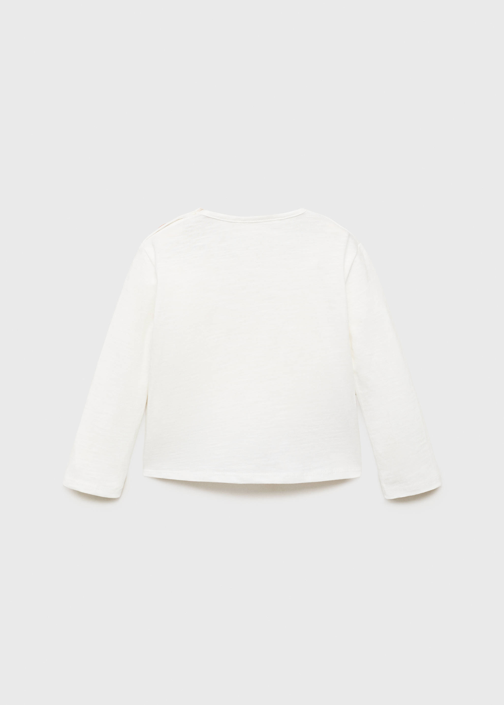 Printed cotton-blend t-shirt - Reverse of the article