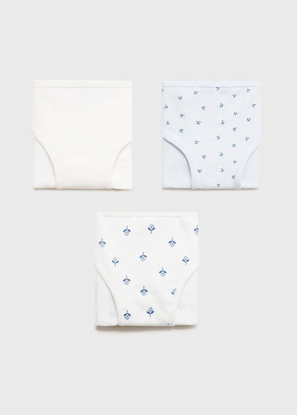 3 pack cotton panties — Off White