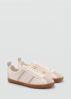 Contrast panel sneakers — White 2