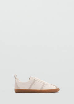 Contrast panel sneakers — White 1