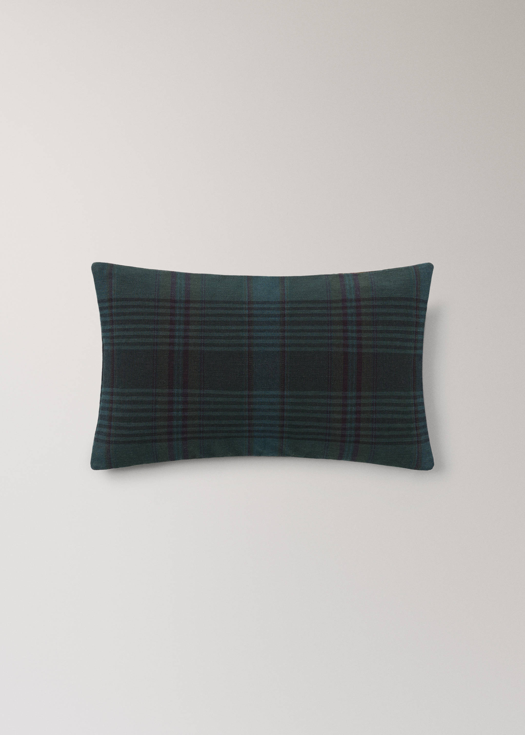 Geruite kussenhoes met overdyed kleur, 30x50cm - Artikel zonder model