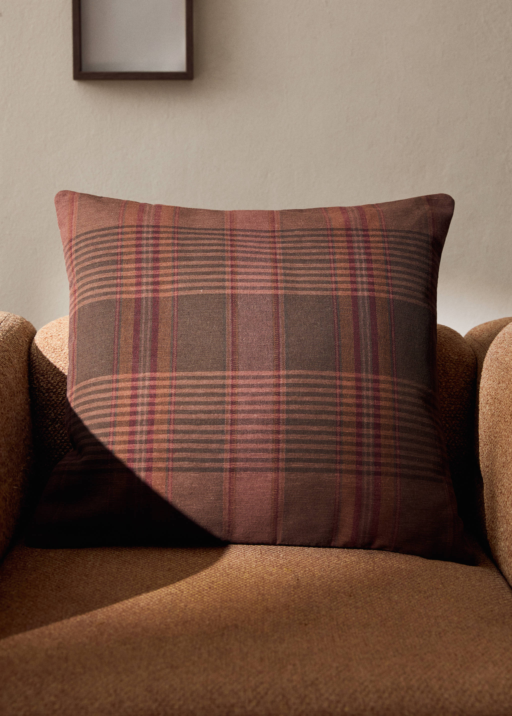 Funda cojín cuadro overdyed 50x50cm - Plano general