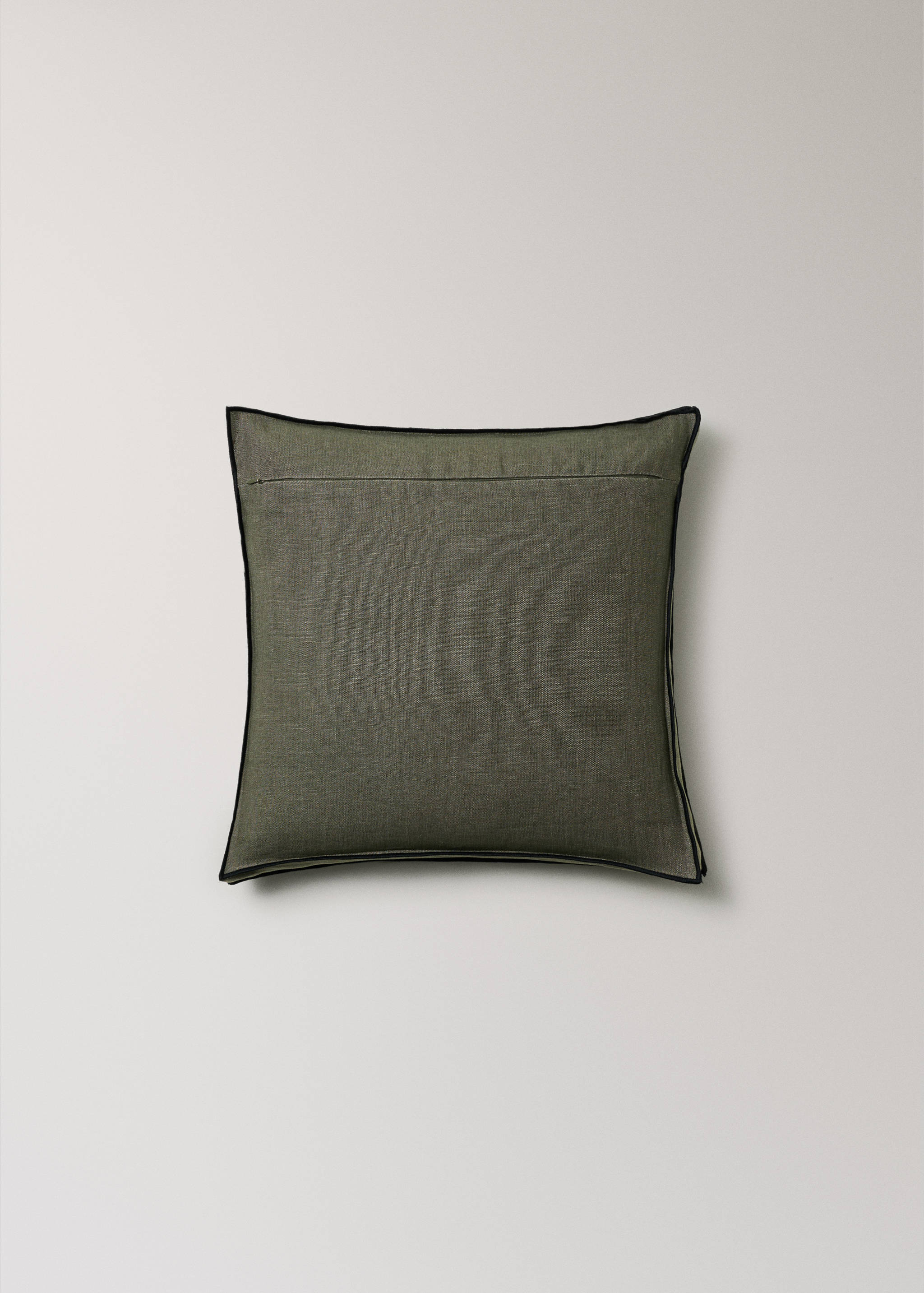 Dvoubarevný lněný povlak na polštářek 45 x 45 cm - Detail zboží 1