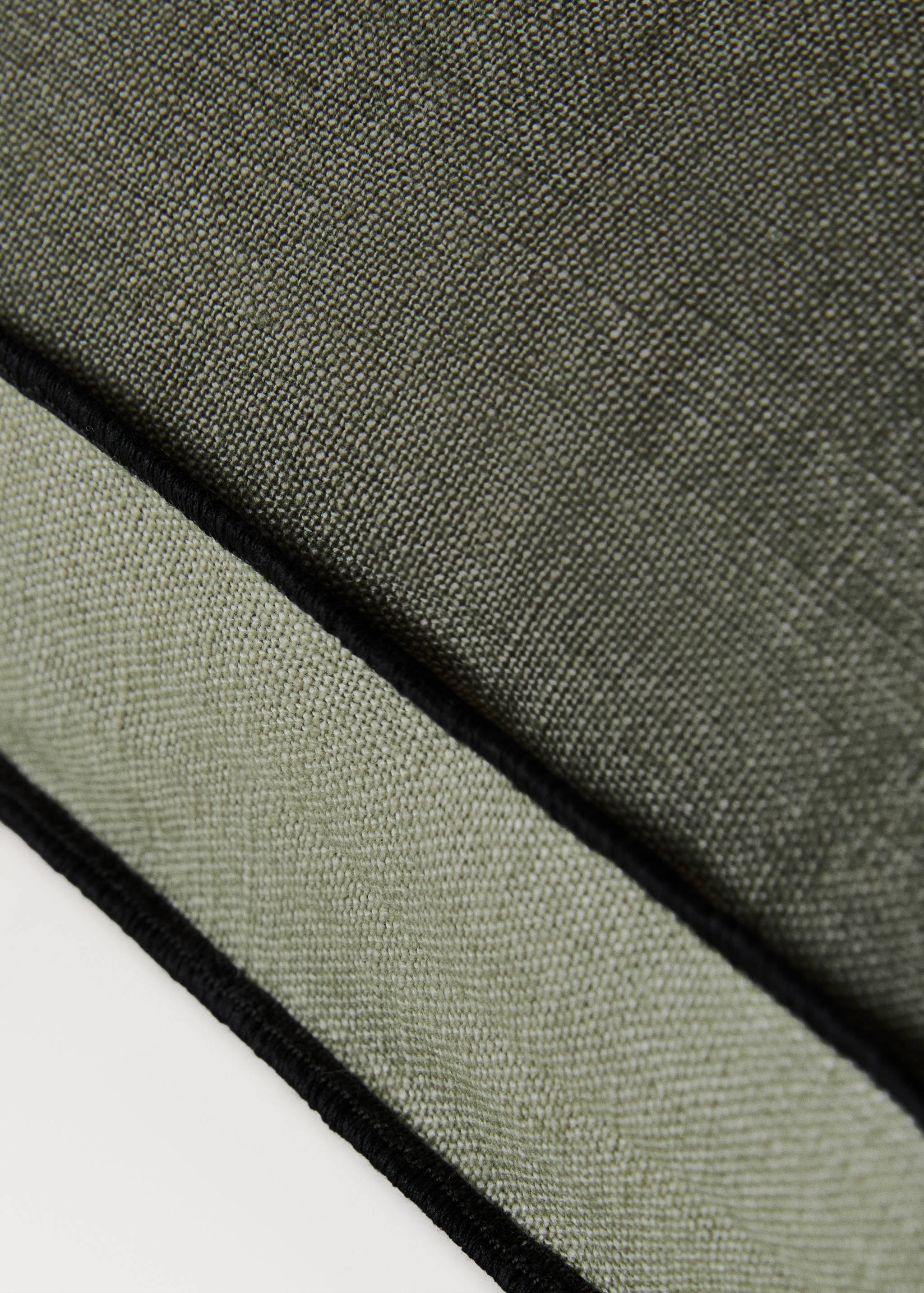 Dvoubarevný lněný povlak na polštářek 45 x 45 cm - Detail zboží 2