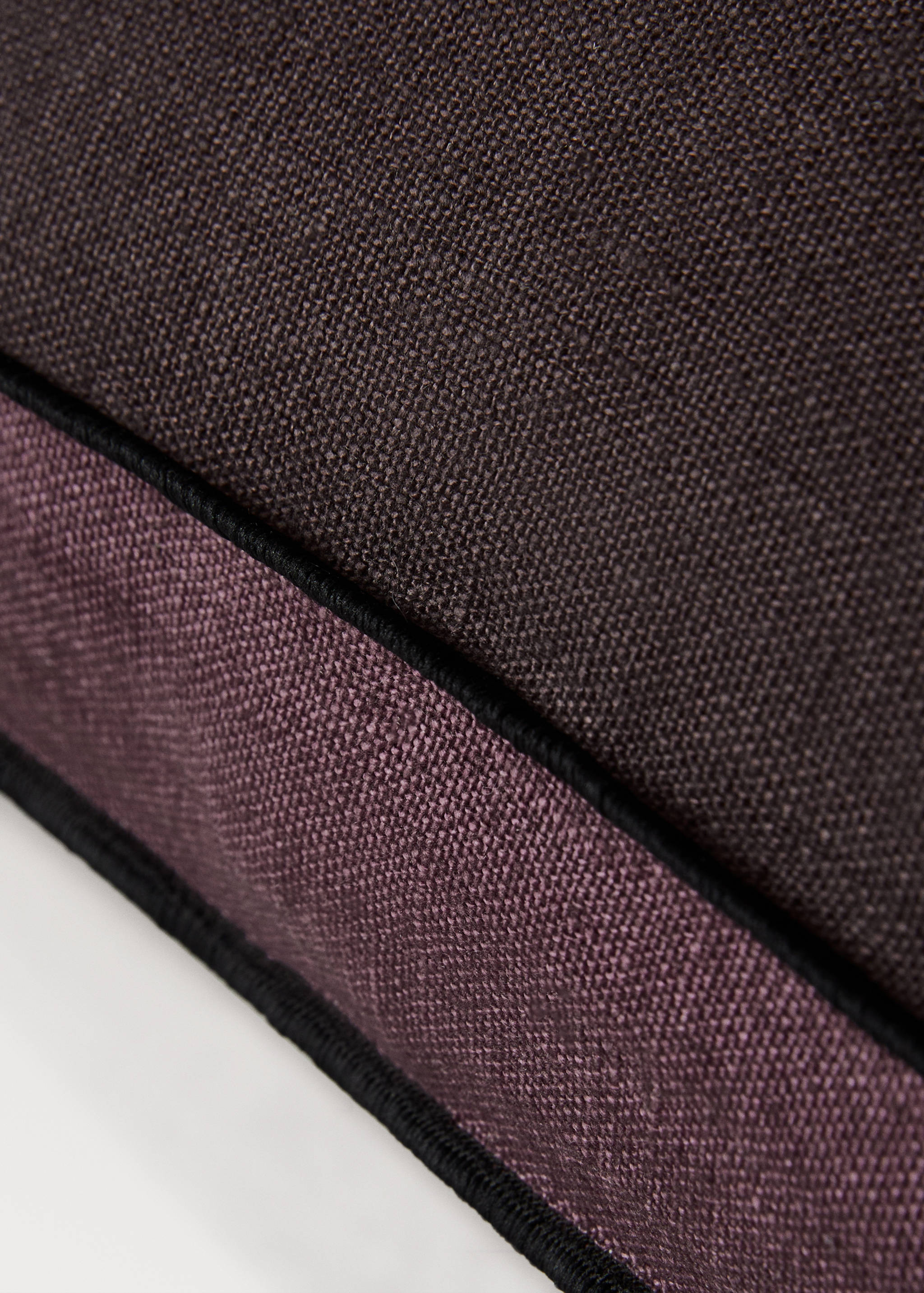 Dvoubarevný lněný povlak na polštářek 45 x 45 cm - Detail zboží 2