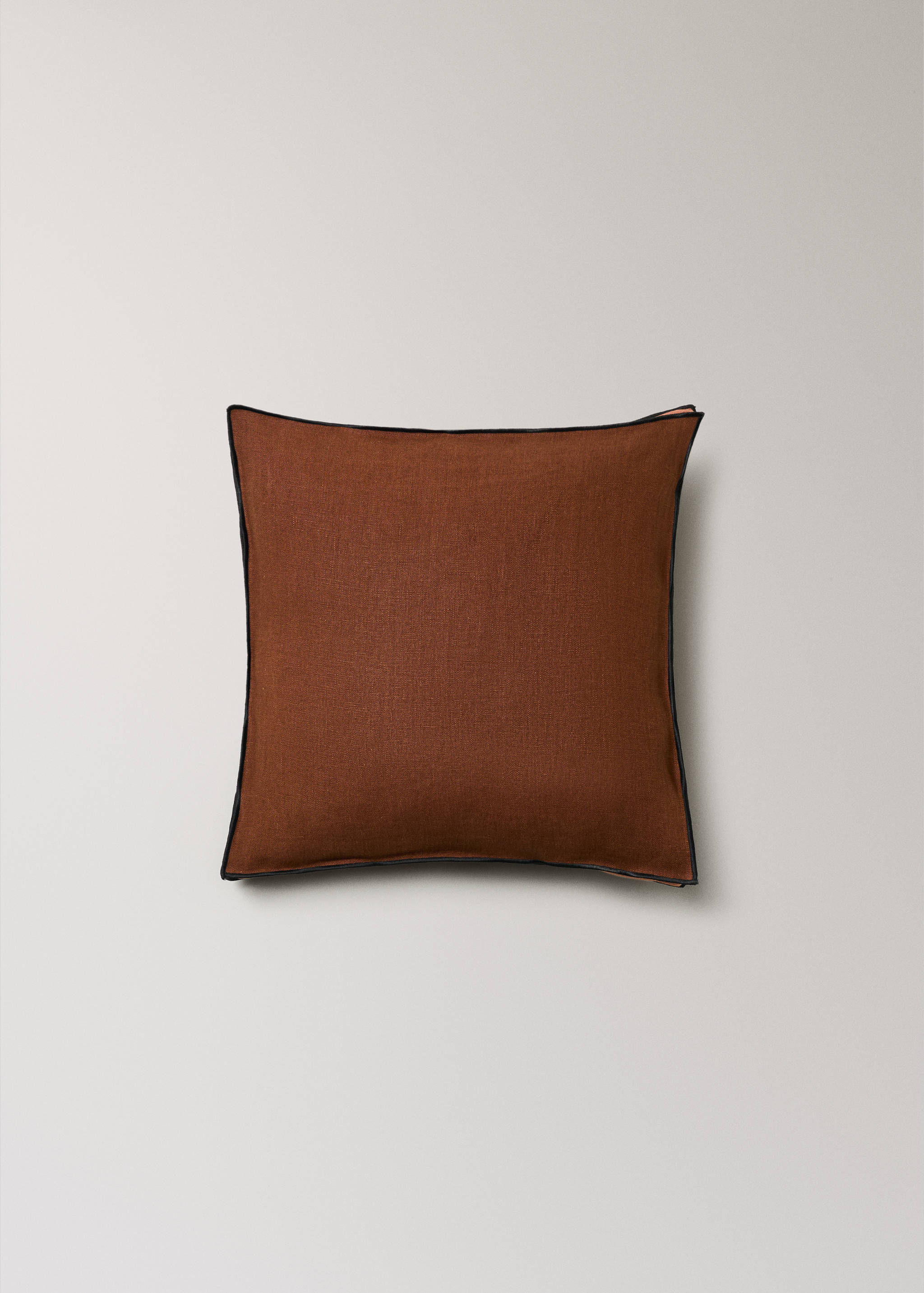 Dvoubarevný lněný povlak na polštářek 45 x 45 cm - Zboží bez modelu