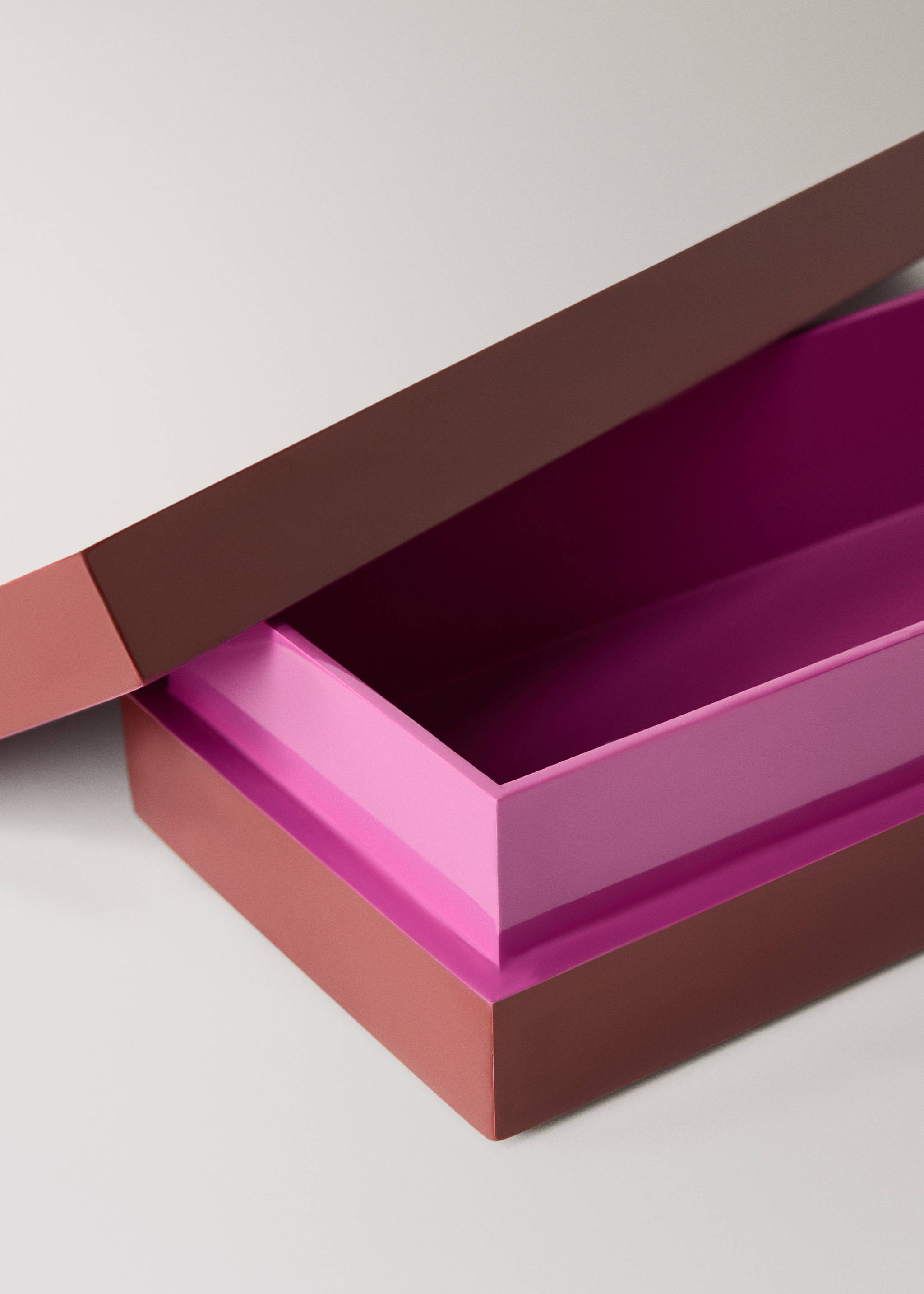 Caja lacada bicolor rectangular - Detalle del artículo 2