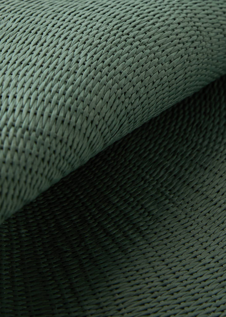 Round paper placemat — Green