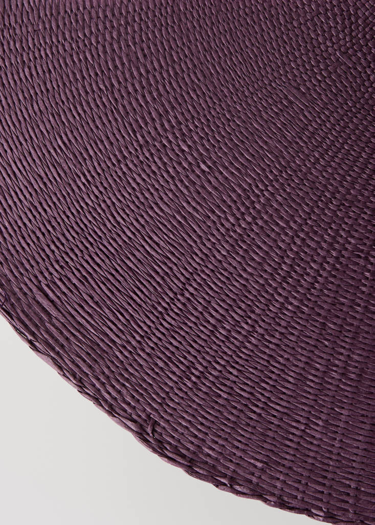 Round paper placemat — Plum