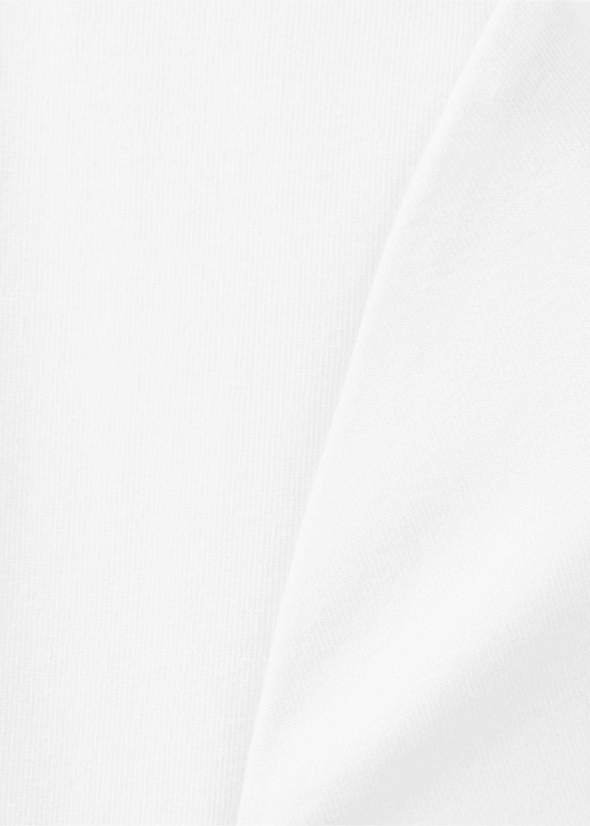 Camiseta algodón entallada - Detalle del artículo 0, Blanco roto. Ref: 17013337-00.