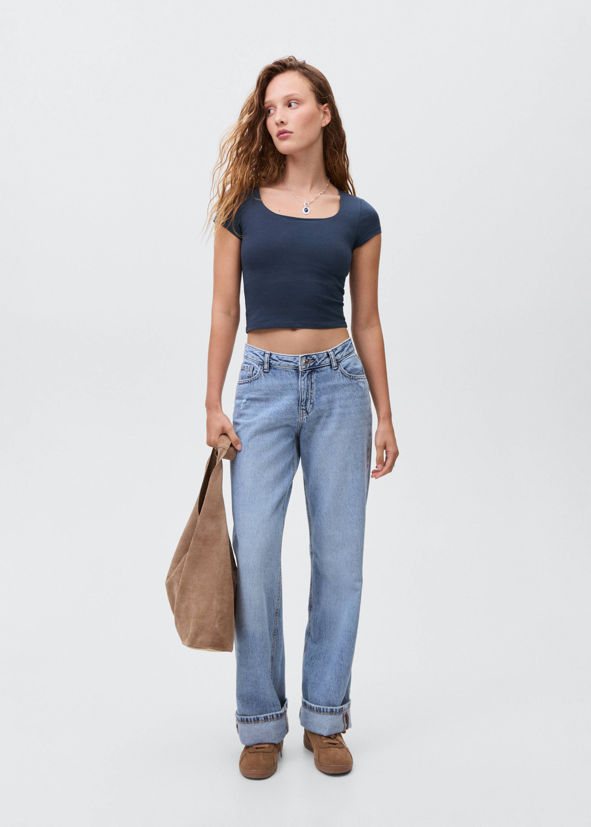 T-shirt coton ajusté - Plan général