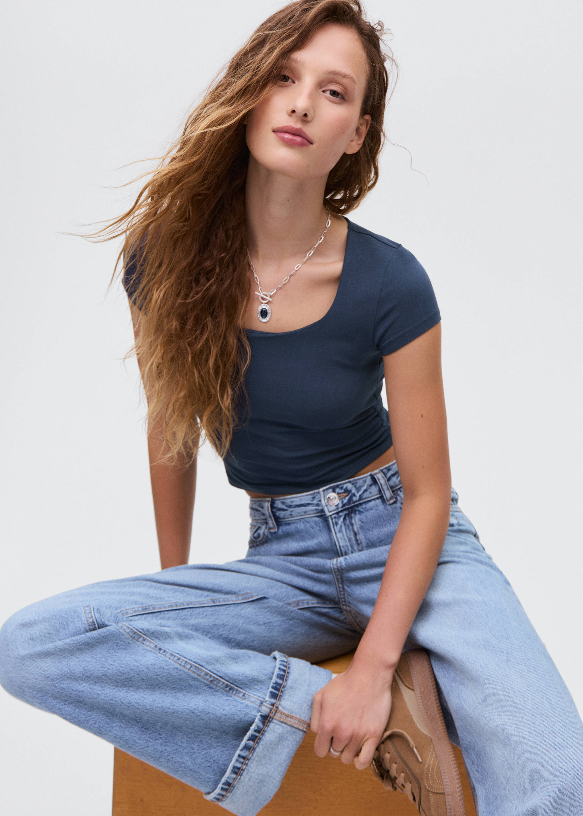 T-shirt coton ajusté - Détail de l'article 2